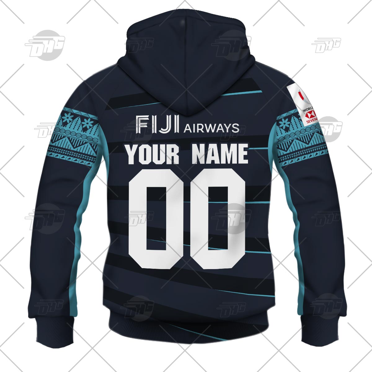 Personalise Fiji Rugby 7s World Cup Sevens Series Away - Famjoys Personalise Fiji Rugby 7s World Cup Sevens Series Away - Famjoys