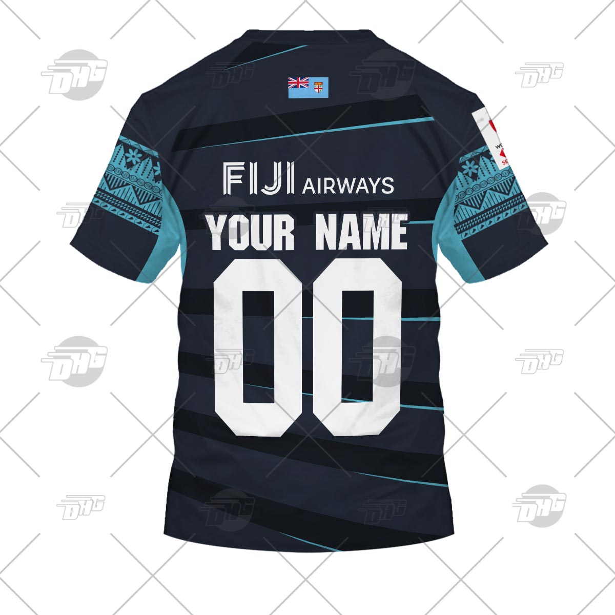 Personalise Fiji Rugby 7s World Cup Sevens Series Away - Famjoys Personalise Fiji Rugby 7s World Cup Sevens Series Away - Famjoys