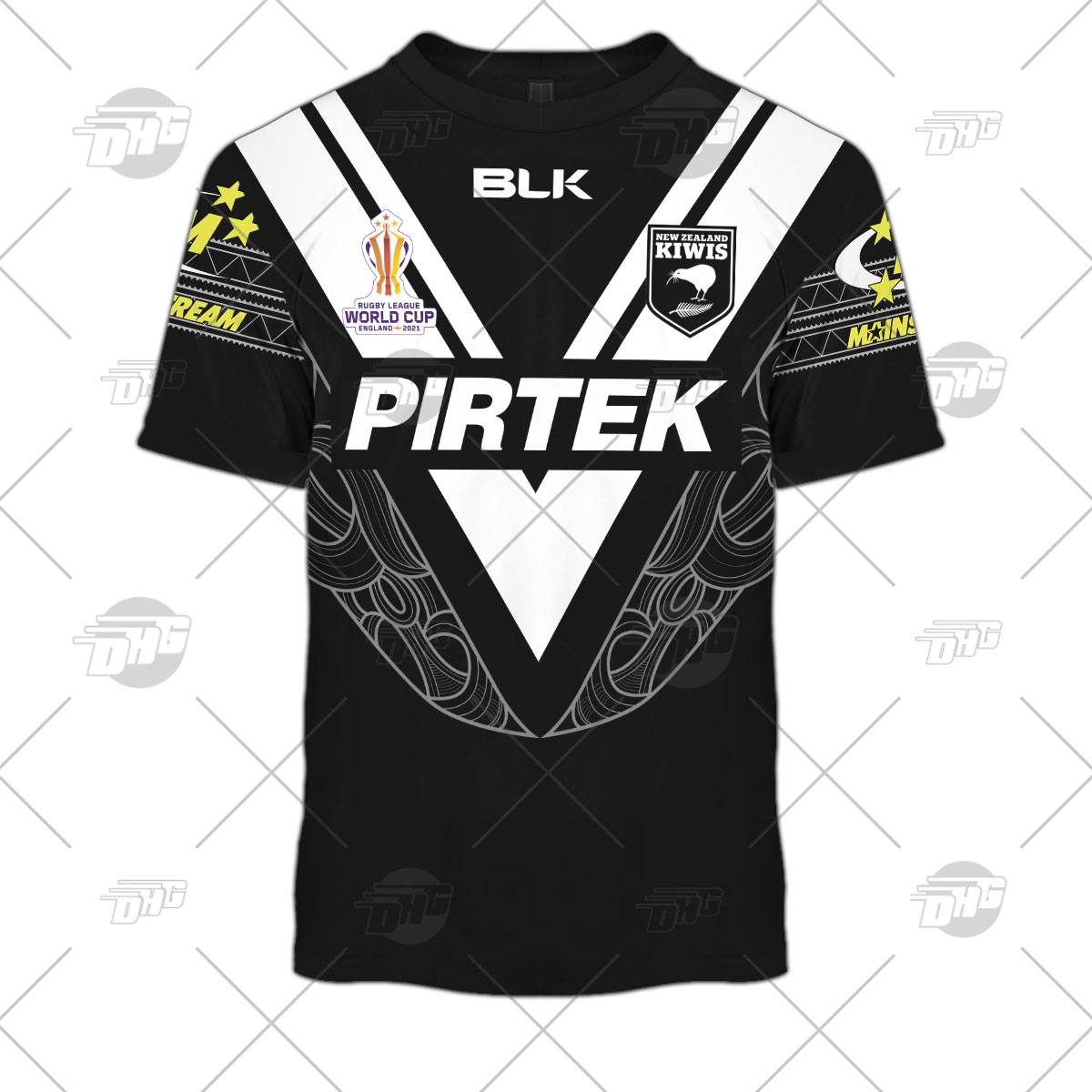Personalise New Zealand Kiwis Rugby League World Cup 2022 Hoodie Long Tee - Famjoys Personalise New Zealand Kiwis Rugby League World Cup 2022 Hoodie Long Tee - Famjoys