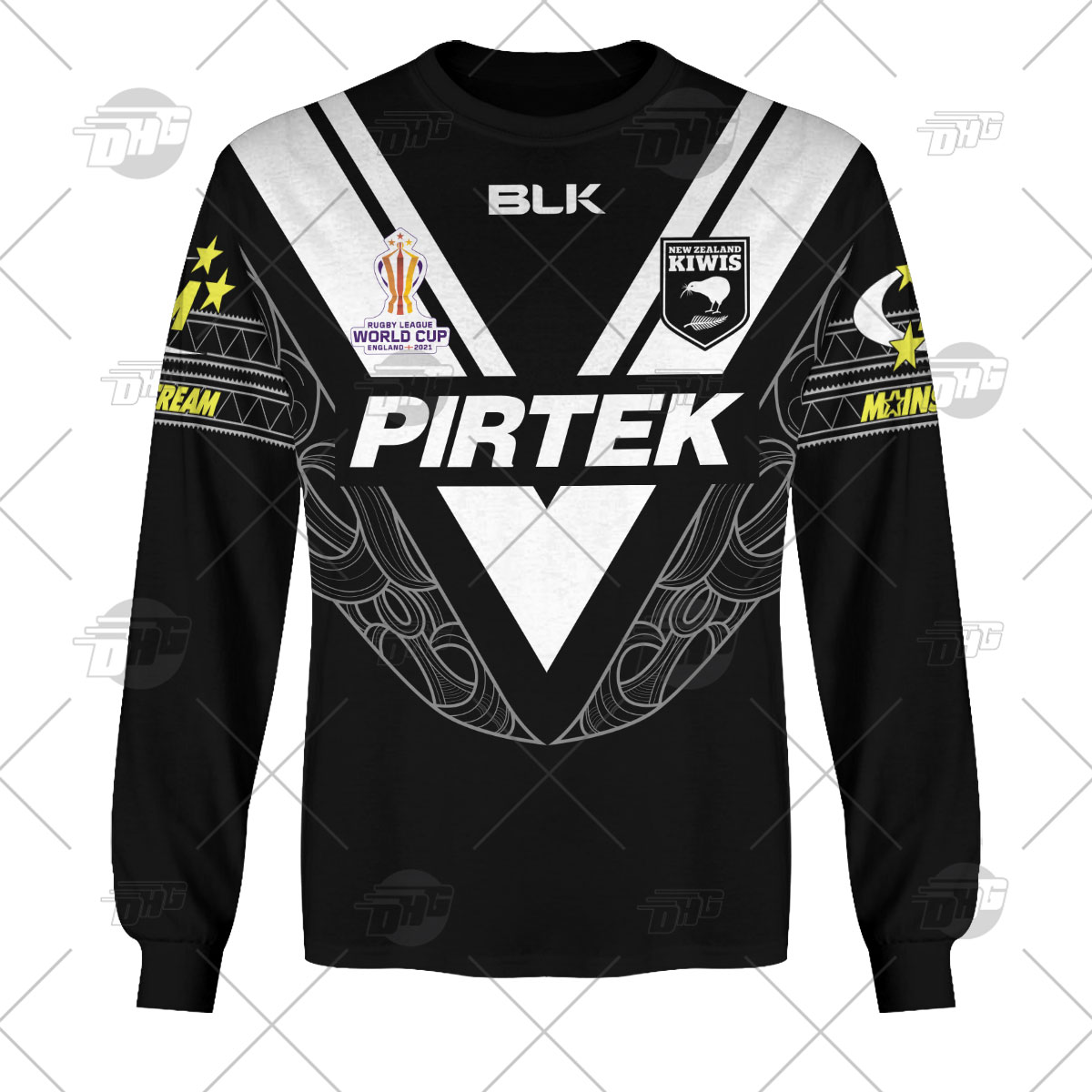 Personalise New Zealand Kiwis Rugby League World Cup 2022 Hoodie Long Tee - Famjoys Personalise New Zealand Kiwis Rugby League World Cup 2022 Hoodie Long Tee - Famjoys