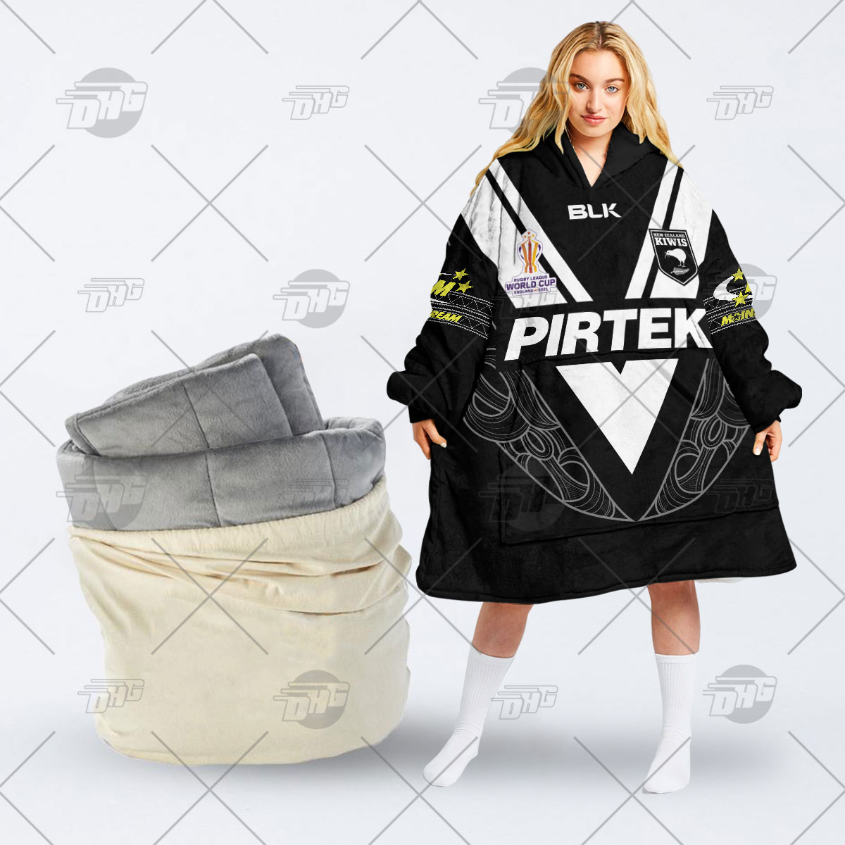 Personalise New Zealand Kiwis Rugby League World Cup 2022 Oodie - Famjoys Personalise New Zealand Kiwis Rugby League World Cup 2022 Oodie - Famjoys