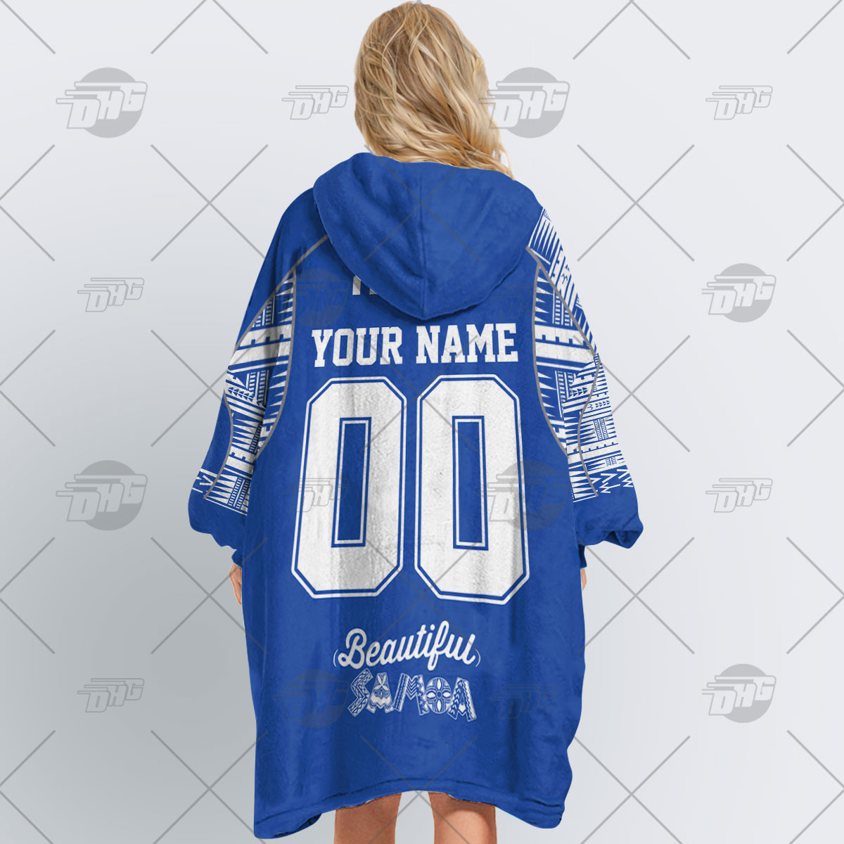 Personalise Toa Samoa Rugby League World Cup Away 2022 Oodie - Famjoys Personalise Toa Samoa Rugby League World Cup Away 2022 Oodie - Famjoys