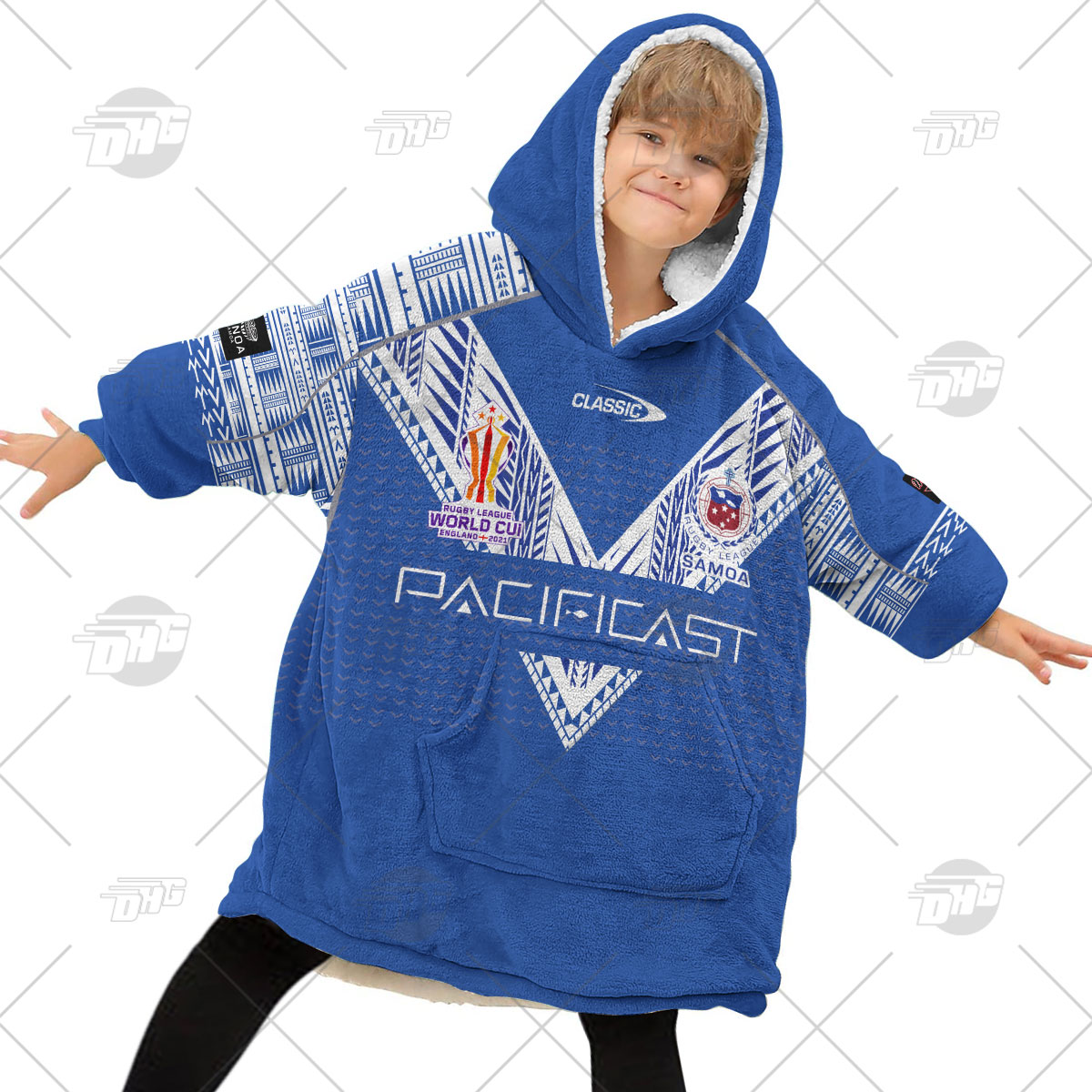 Personalise Toa Samoa Rugby League World Cup Away 2022 Oodie - Famjoys Personalise Toa Samoa Rugby League World Cup Away 2022 Oodie - Famjoys