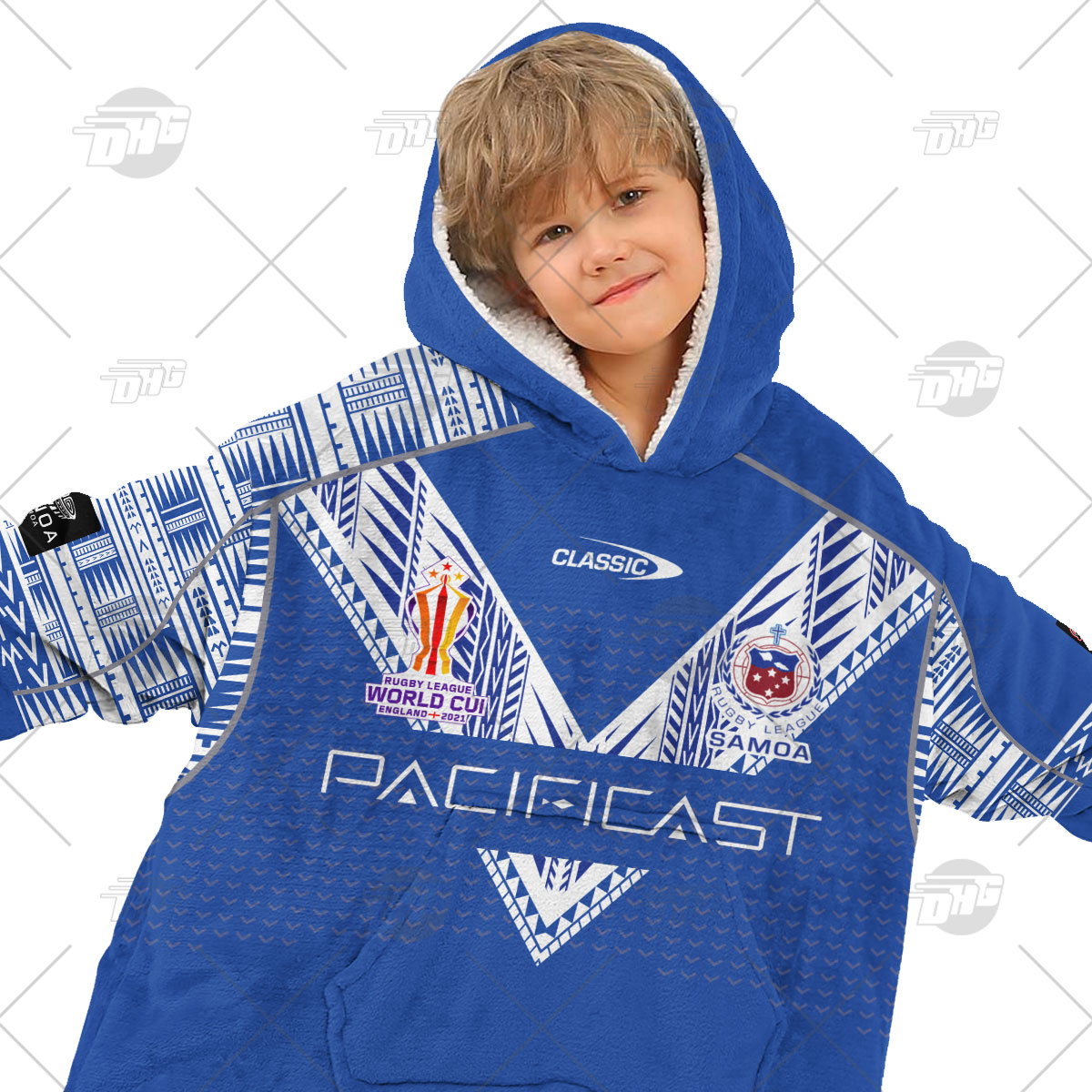 Personalise Toa Samoa Rugby League World Cup Away 2022 Oodie - Famjoys Personalise Toa Samoa Rugby League World Cup Away 2022 Oodie - Famjoys