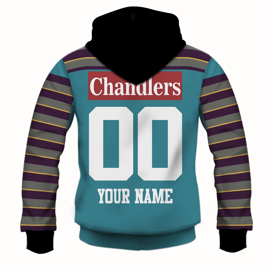 Personalised Gold Coast Chargers ARL/NRL 1997 Home - Famjoys Personalised Gold Coast Chargers ARL/NRL 1997 Home - Famjoys