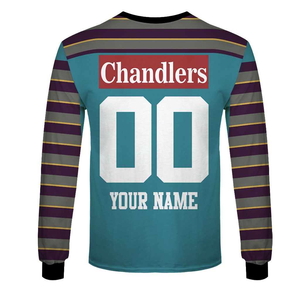 Personalised Gold Coast Chargers ARL/NRL 1997 Home - Famjoys Personalised Gold Coast Chargers ARL/NRL 1997 Home - Famjoys