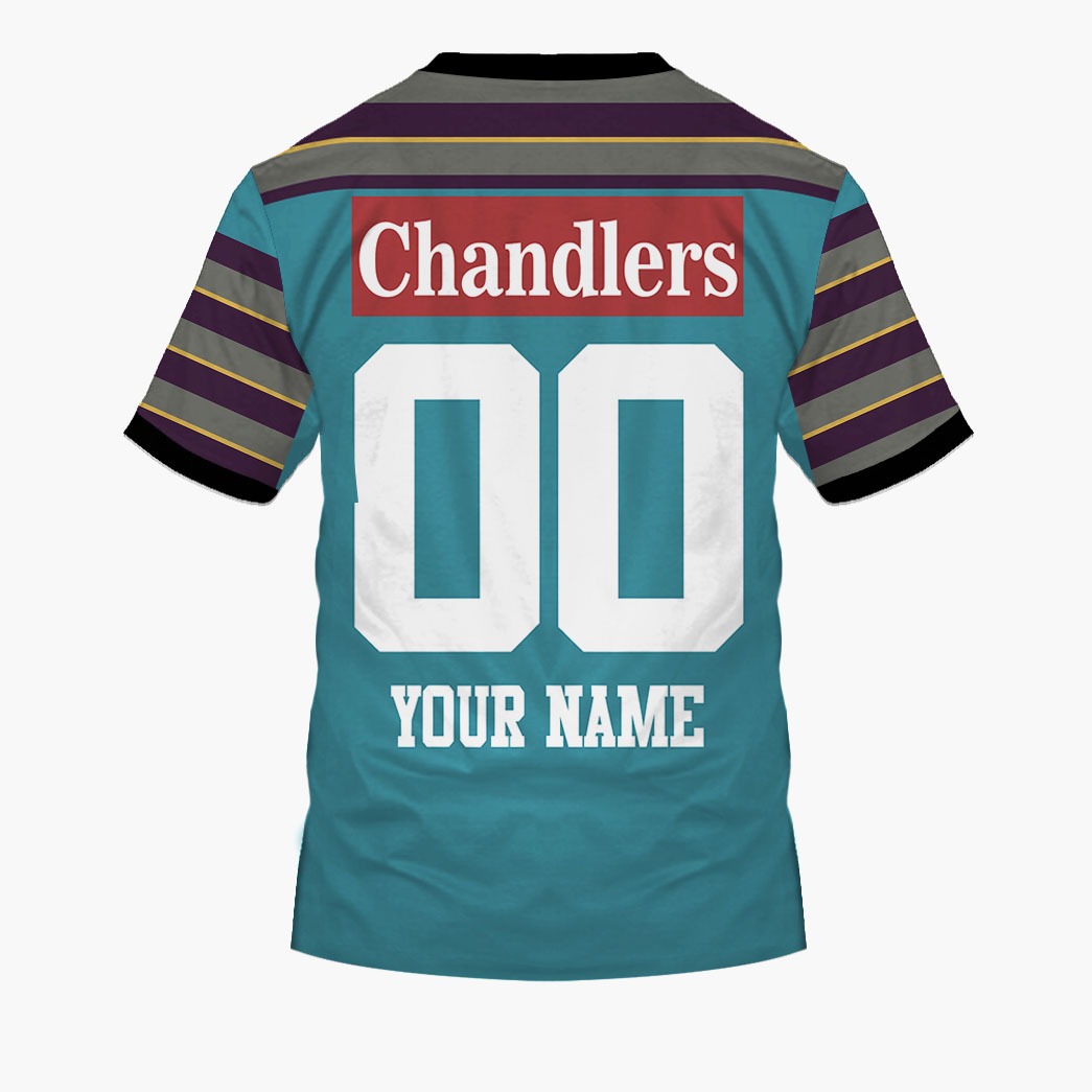 Personalised Gold Coast Chargers ARL/NRL 1997 Home - Famjoys Personalised Gold Coast Chargers ARL/NRL 1997 Home - Famjoys