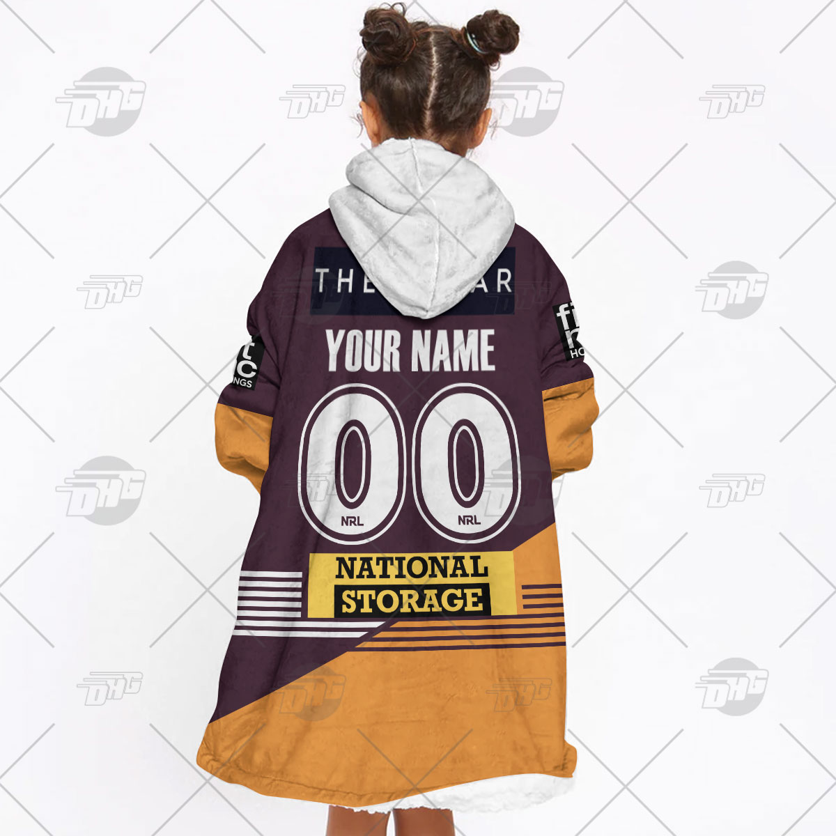 Personalised NRL Brisbane Broncos Oodie 2023 Home - Famjoys Personalised NRL Brisbane Broncos Oodie 2023 Home - Famjoys