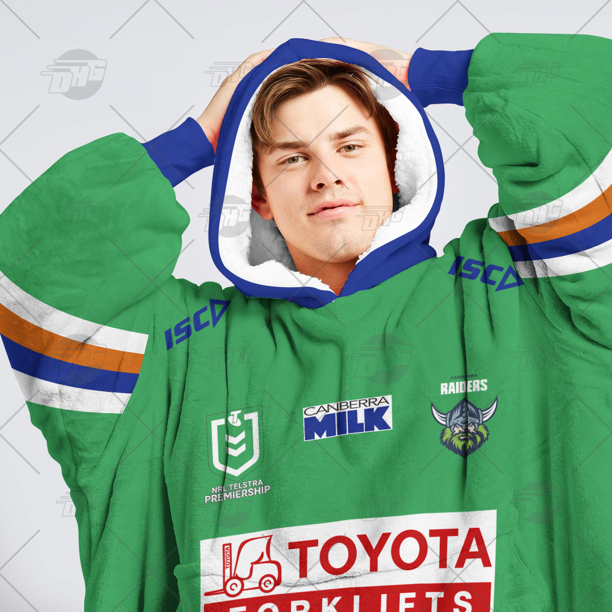 Personalised NRL Canberra Raiders Oodie 2023 Home - Famjoys Personalised NRL Canberra Raiders Oodie 2023 Home - Famjoys