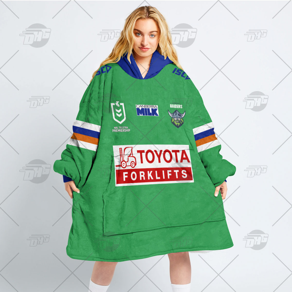 Personalised NRL Canberra Raiders Oodie 2023 Home - Famjoys Personalised NRL Canberra Raiders Oodie 2023 Home - Famjoys