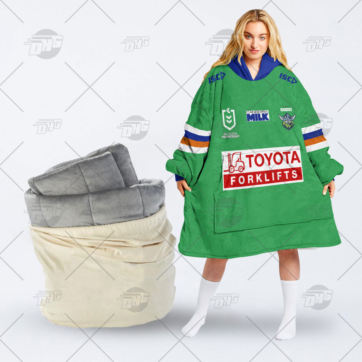 Personalised NRL Canberra Raiders Oodie 2023 Home - Famjoys Personalised NRL Canberra Raiders Oodie 2023 Home - Famjoys