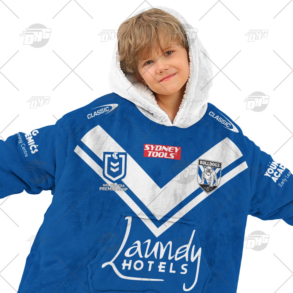 Personalised NRL Canterbury Bulldogs Oodie 2023 Away - Famjoys Personalised NRL Canterbury Bulldogs Oodie 2023 Away - Famjoys