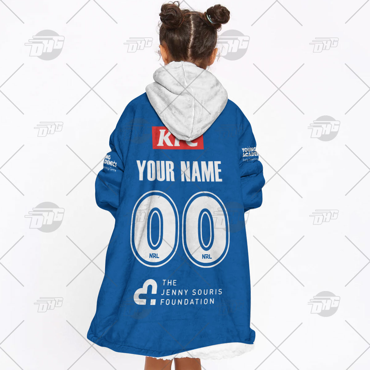 Personalised NRL Canterbury Bulldogs Oodie 2023 Away - Famjoys Personalised NRL Canterbury Bulldogs Oodie 2023 Away - Famjoys