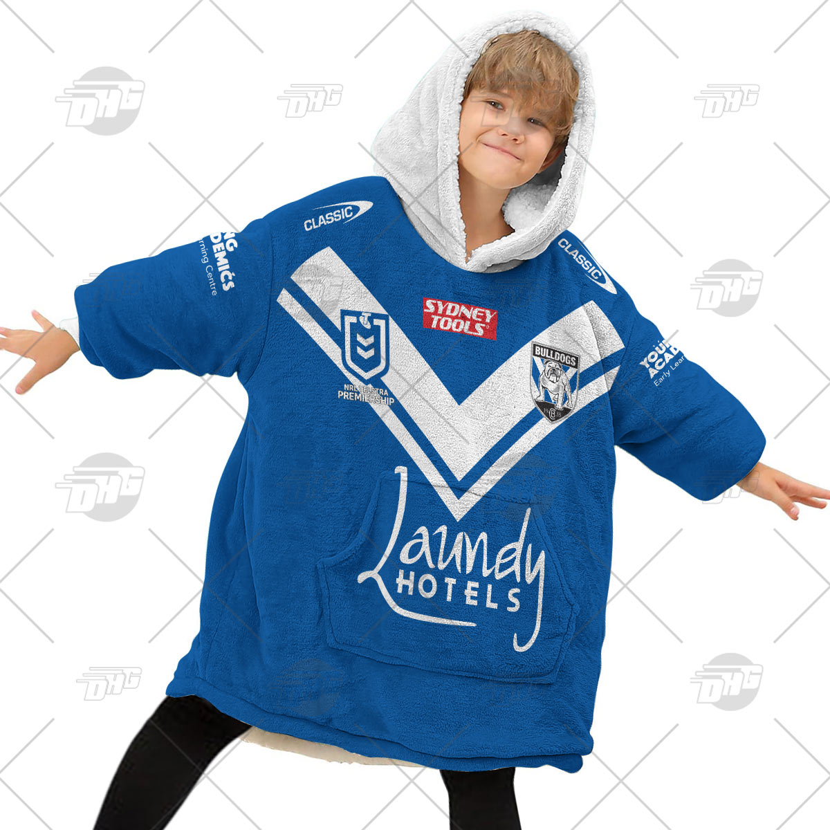Personalised NRL Canterbury Bulldogs Oodie 2023 Away - Famjoys Personalised NRL Canterbury Bulldogs Oodie 2023 Away - Famjoys