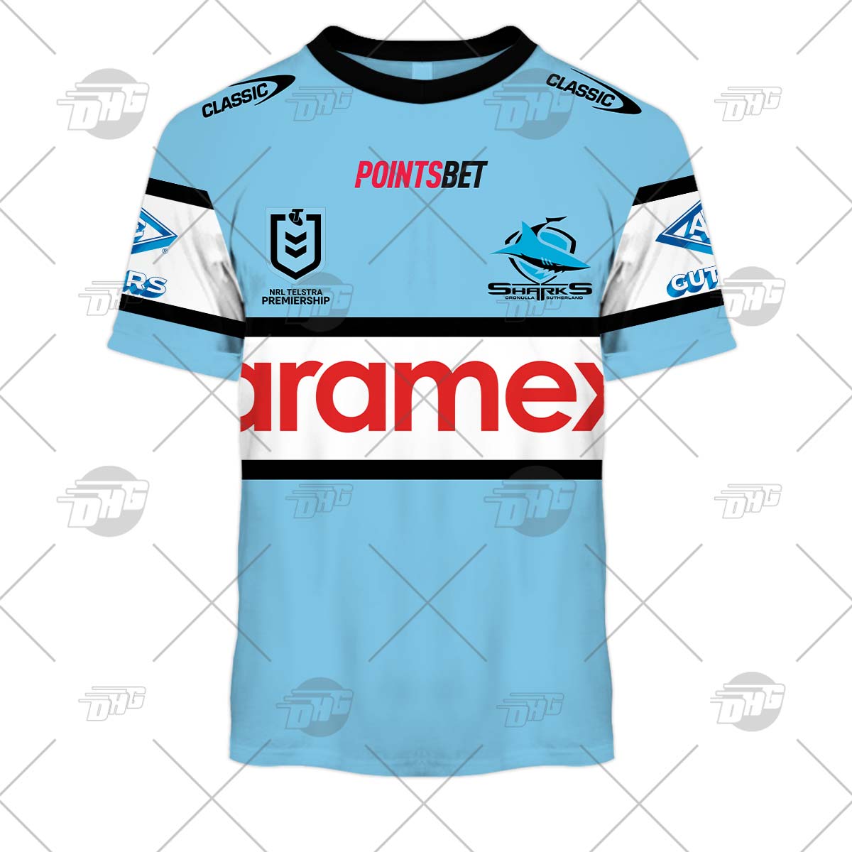 Personalised NRL Cronulla Sutherland Sharks 2023 Home - Famjoys Personalised NRL Cronulla Sutherland Sharks 2023 Home - Famjoys
