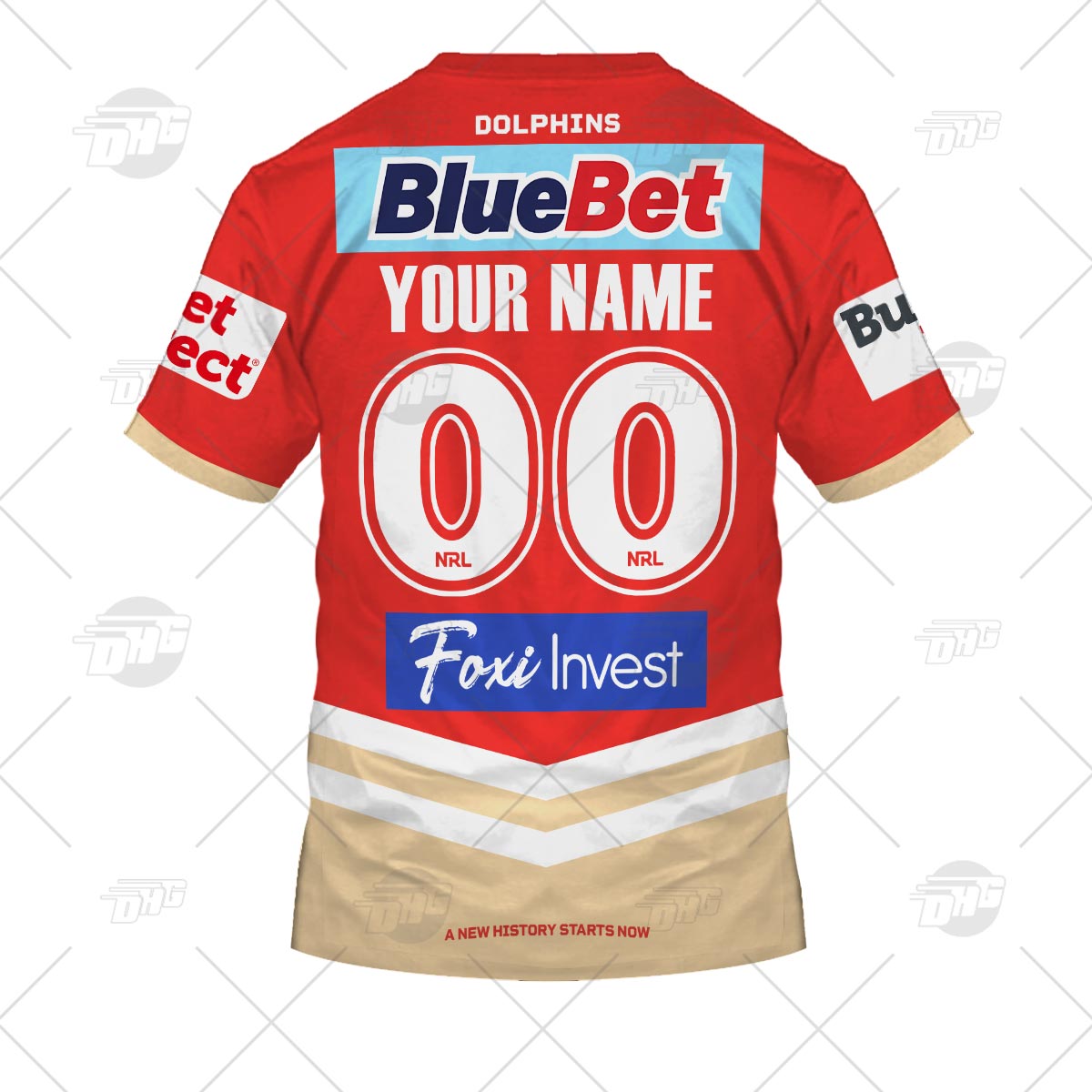 Personalised NRL Dolphins 2023 Home - Famjoys Personalised NRL Dolphins 2023 Home - Famjoys