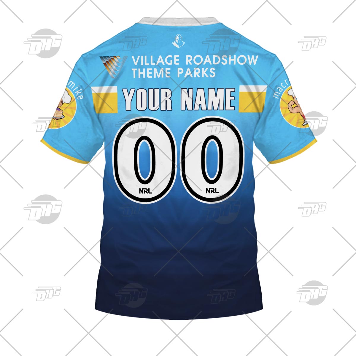 Personalised NRL Gold Coast Titans 2023 Home - Famjoys Personalised NRL Gold Coast Titans 2023 Home - Famjoys