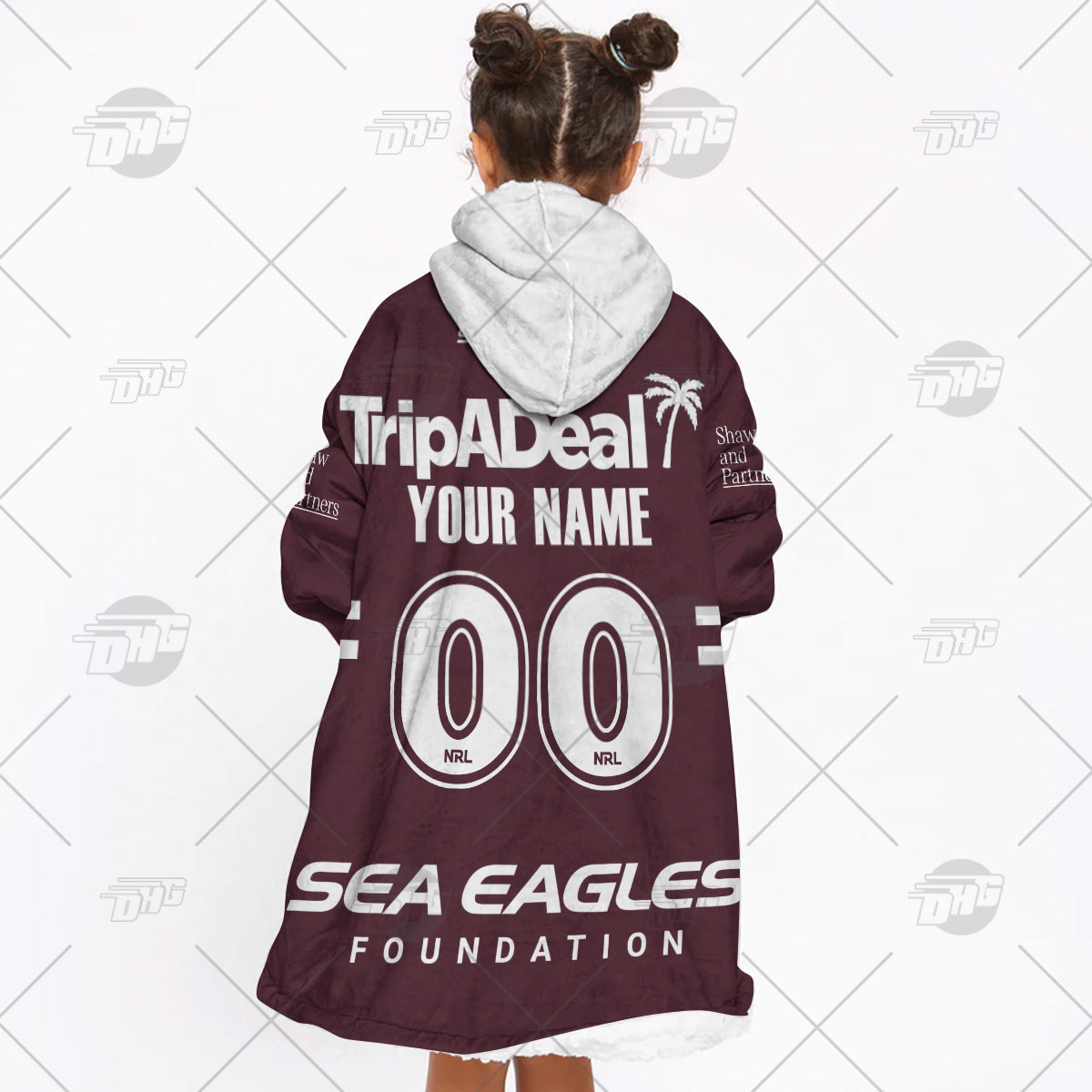 Personalised NRL Manly Warringah Sea Eagles Oodie 2023 Home - Famjoys Personalised NRL Manly Warringah Sea Eagles Oodie 2023 Home - Famjoys