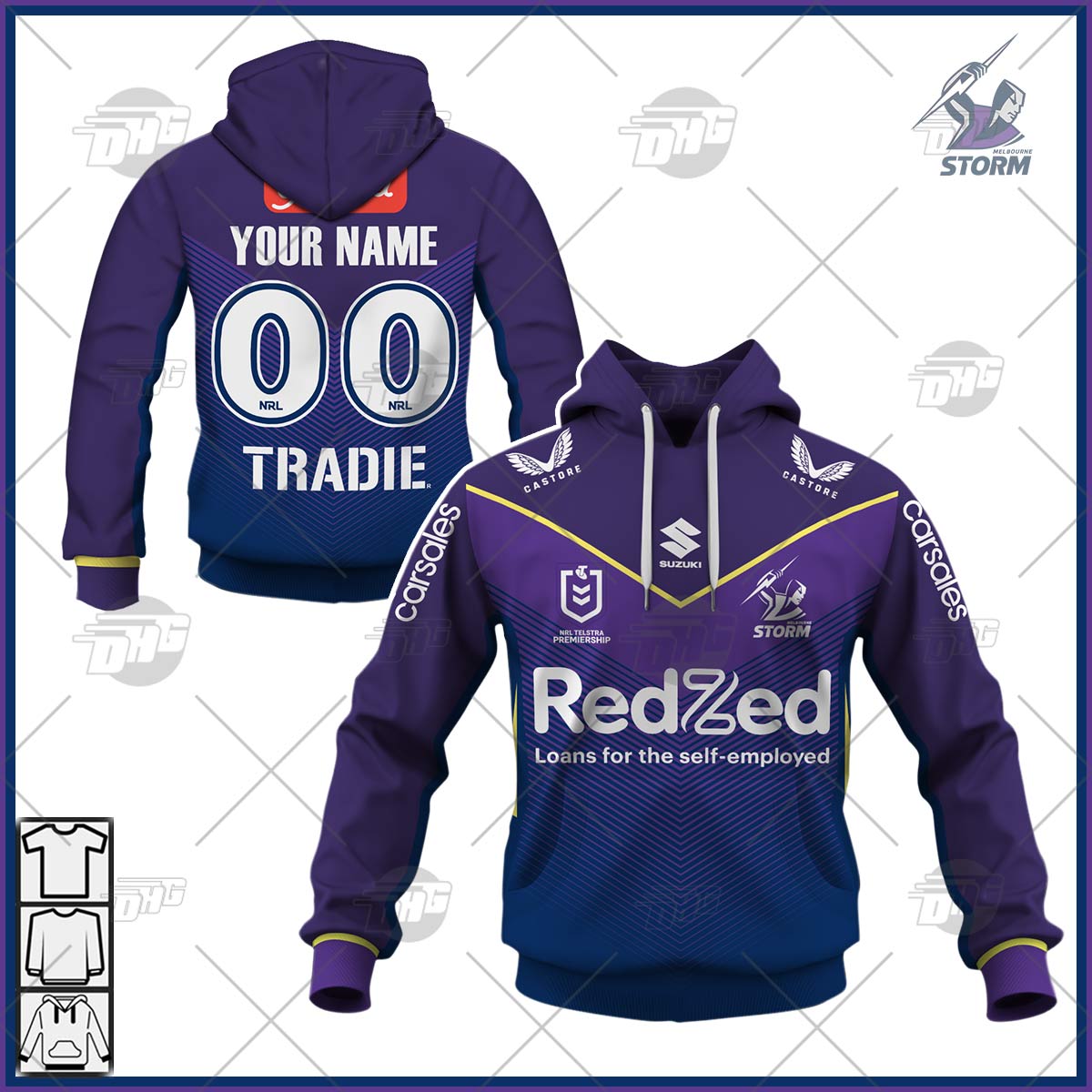 Personalised NRL Melbourne Storm 2023 Home - Famjoys Personalised NRL Melbourne Storm 2023 Home - Famjoys