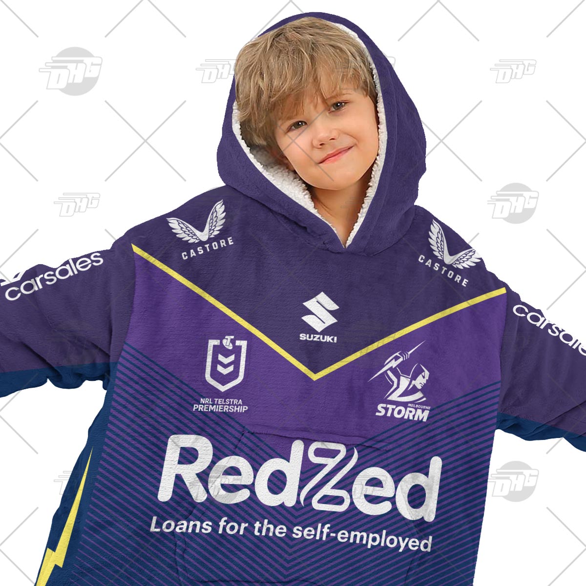 Personalised NRL Melbourne Storm Oodie 2023 Home - Famjoys Personalised NRL Melbourne Storm Oodie 2023 Home - Famjoys