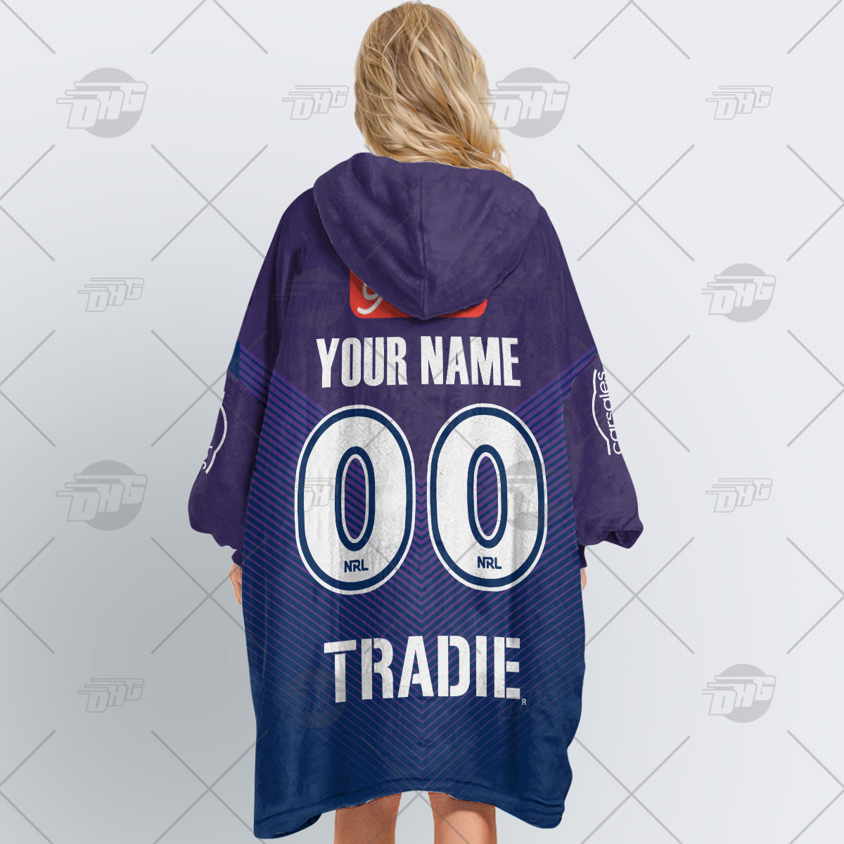 Personalised NRL Melbourne Storm Oodie 2023 Home - Famjoys Personalised NRL Melbourne Storm Oodie 2023 Home - Famjoys