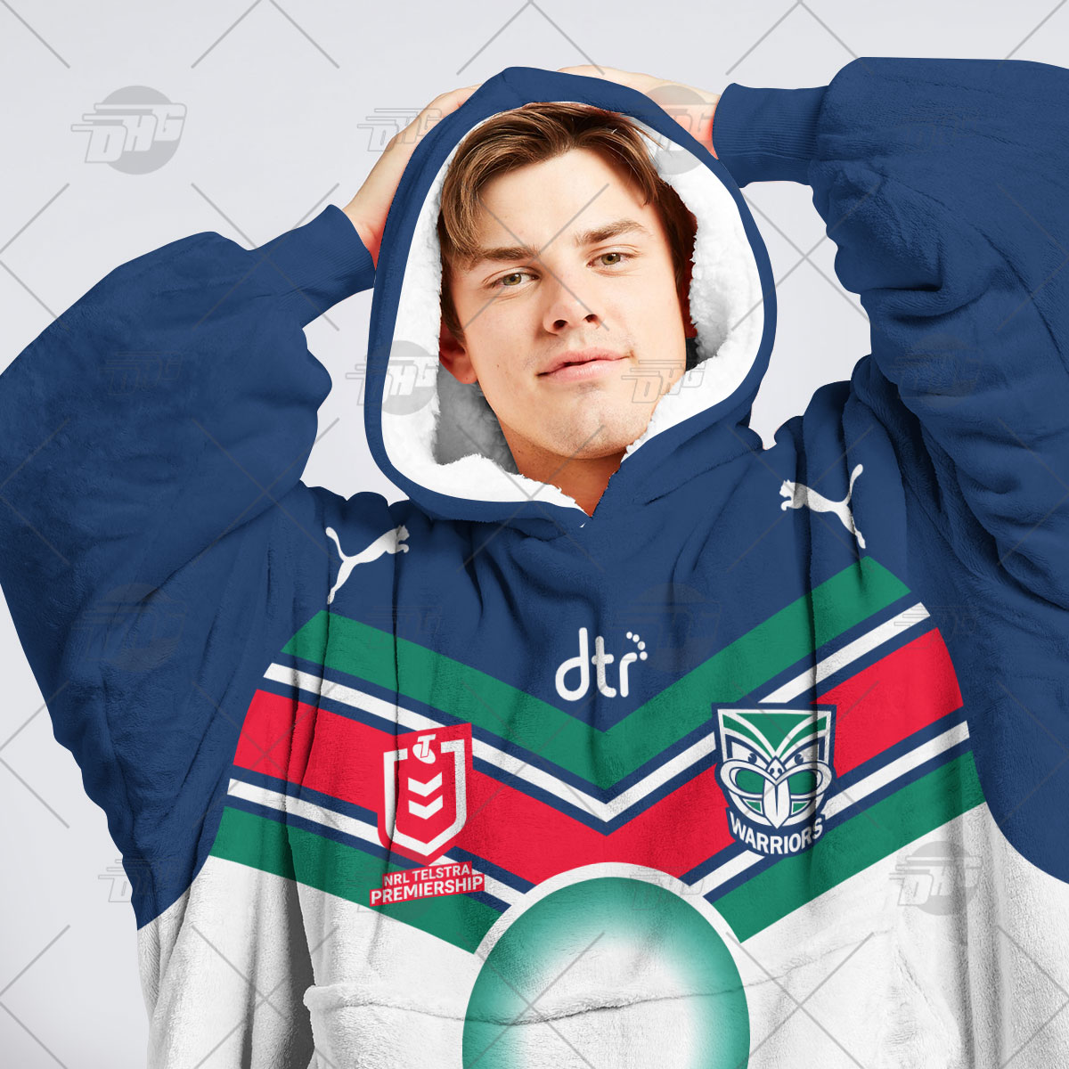 Personalised NRL New Zealand Warriors Oodie 2023 Away - Famjoys Personalised NRL New Zealand Warriors Oodie 2023 Away - Famjoys