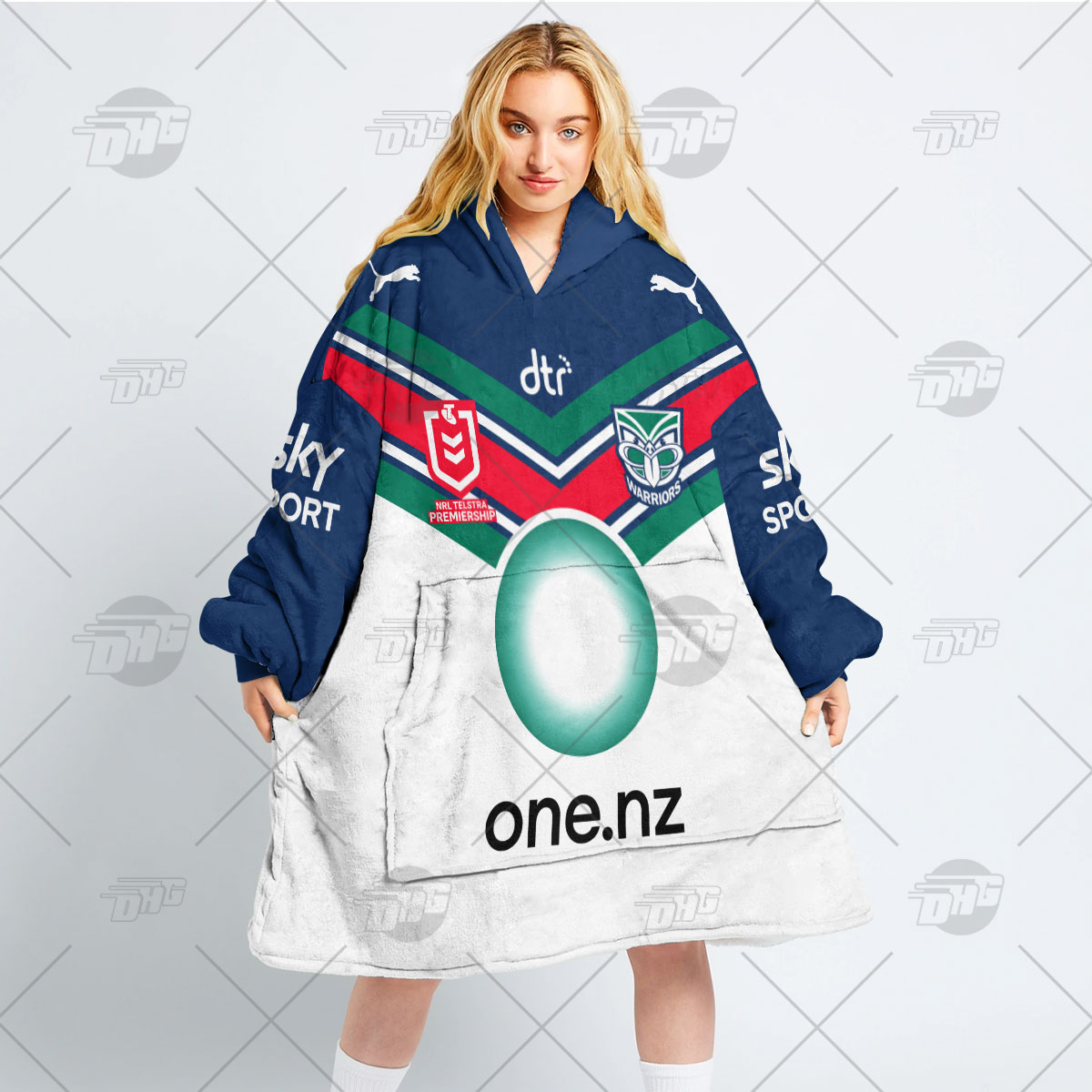 Personalised NRL New Zealand Warriors Oodie 2023 Away - Famjoys Personalised NRL New Zealand Warriors Oodie 2023 Away - Famjoys