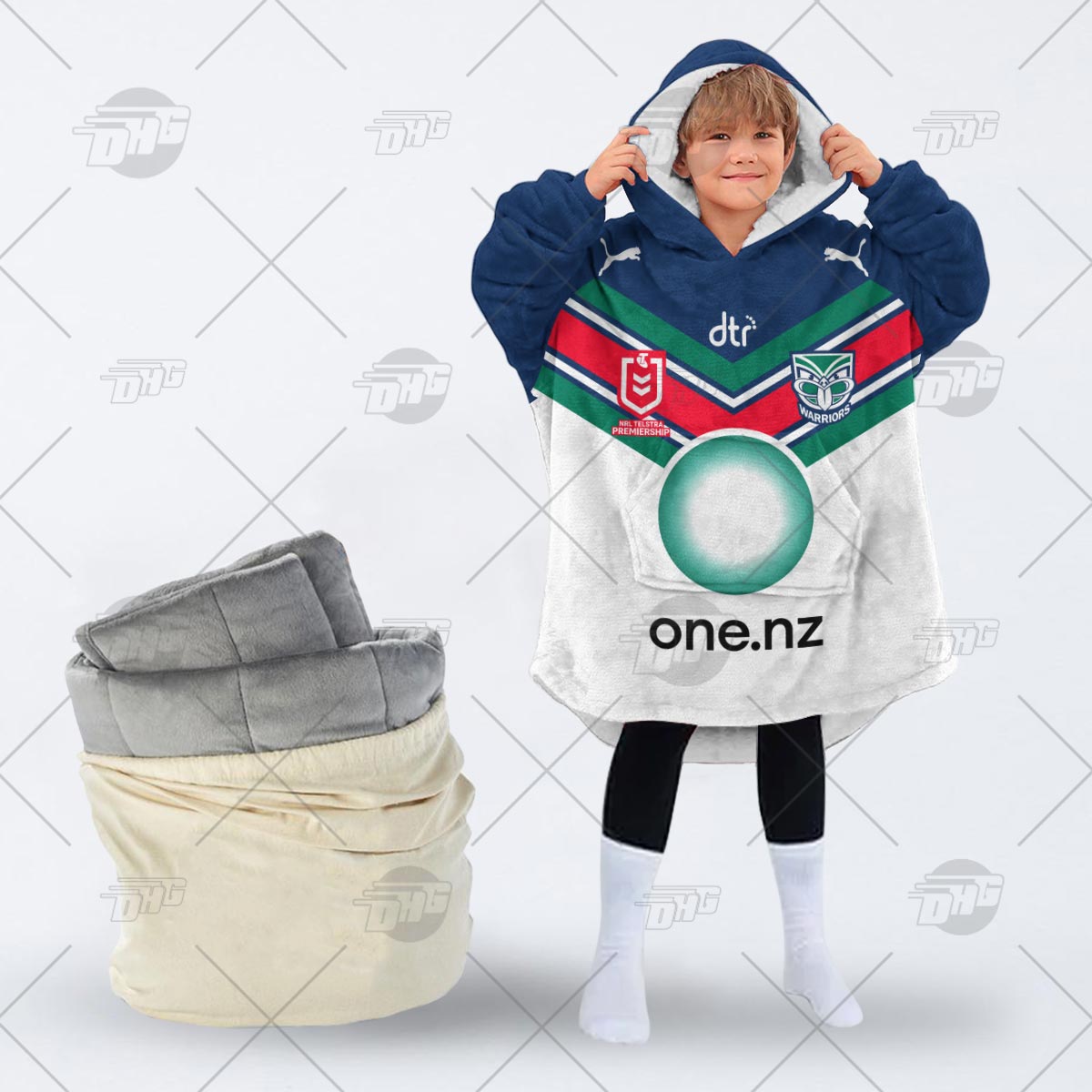 Personalised NRL New Zealand Warriors Oodie 2023 Away - Famjoys Personalised NRL New Zealand Warriors Oodie 2023 Away - Famjoys