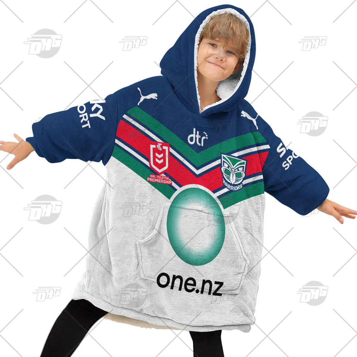 Personalised NRL New Zealand Warriors Oodie 2023 Away - Famjoys Personalised NRL New Zealand Warriors Oodie 2023 Away - Famjoys