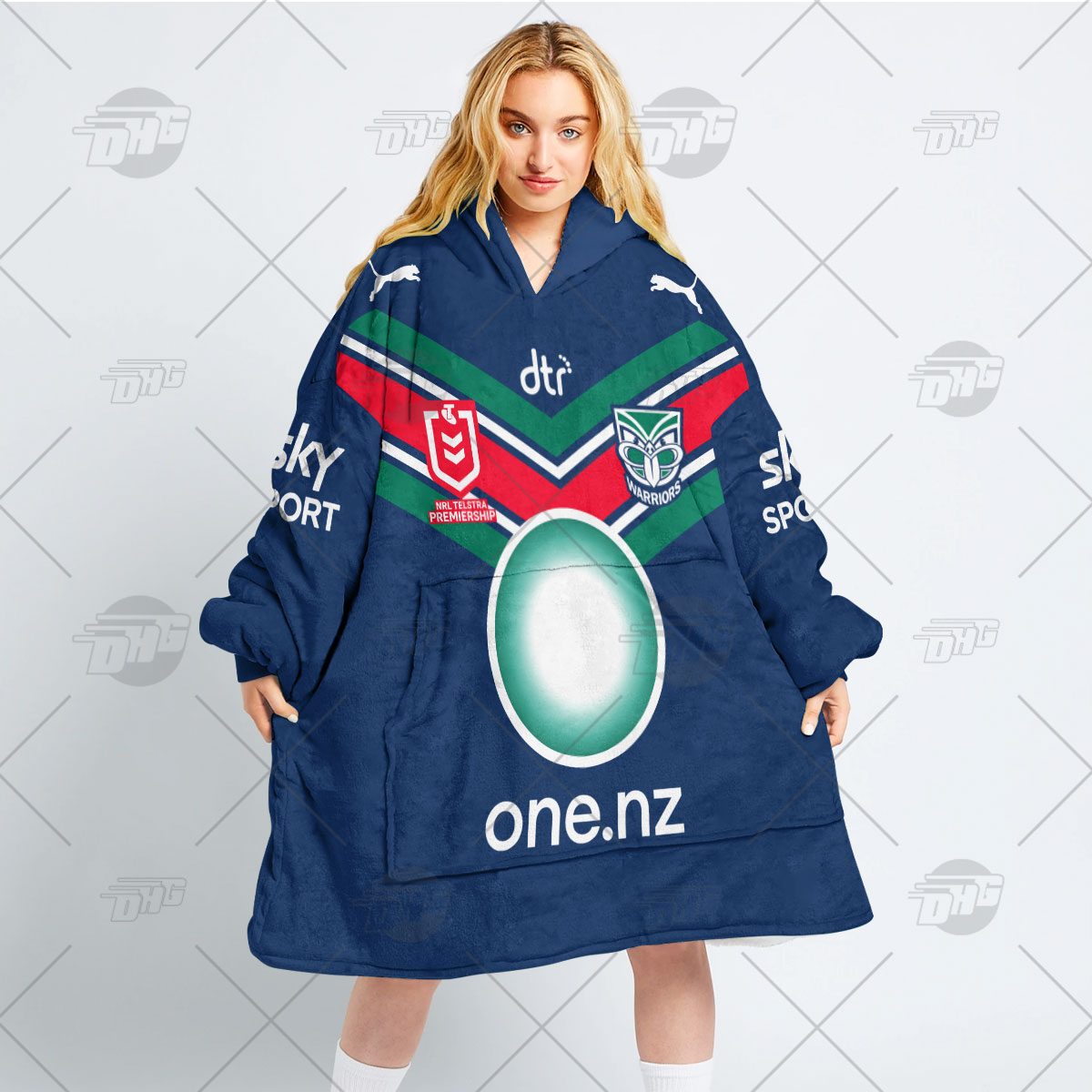 Personalised NRL New Zealand Warriors Oodie 2023 Home - Famjoys Personalised NRL New Zealand Warriors Oodie 2023 Home - Famjoys
