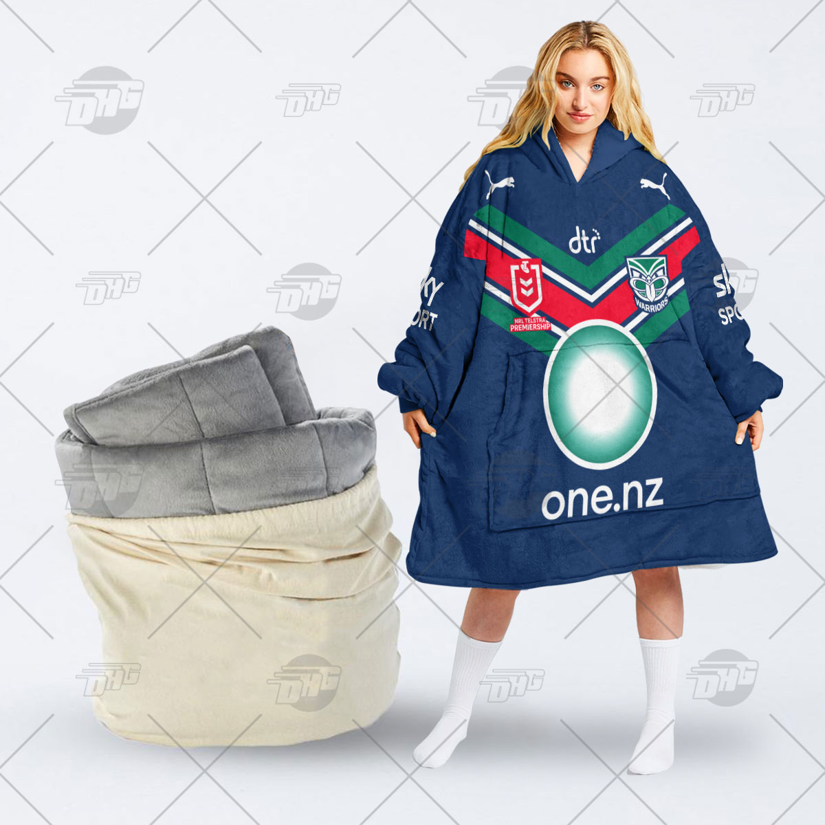 Personalised NRL New Zealand Warriors Oodie 2023 Home - Famjoys Personalised NRL New Zealand Warriors Oodie 2023 Home - Famjoys