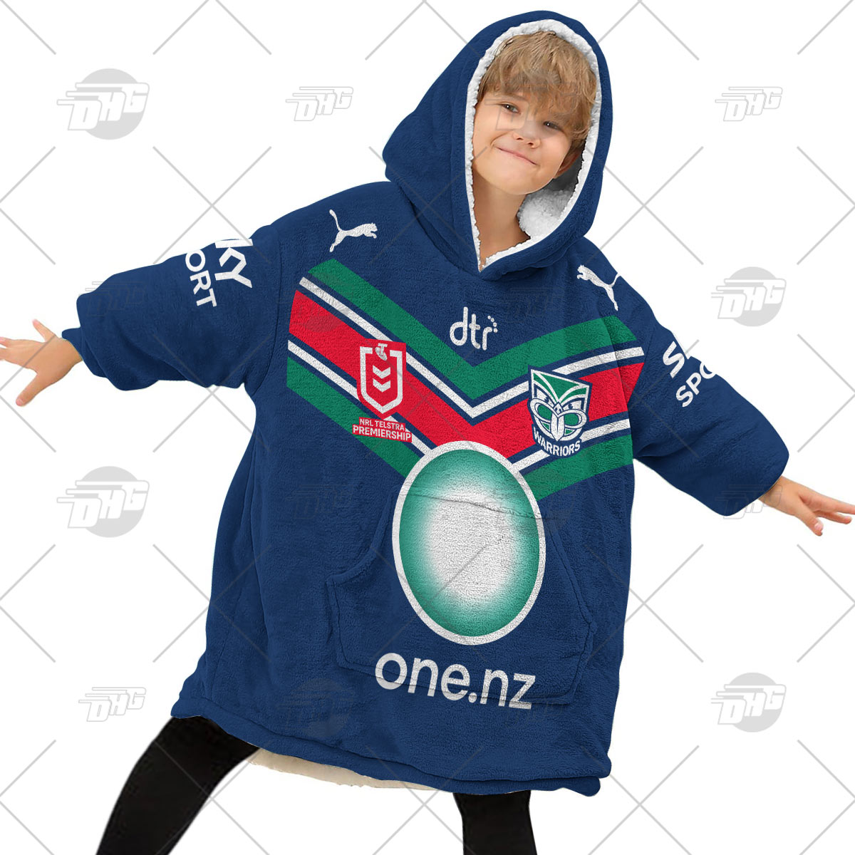 Personalised NRL New Zealand Warriors Oodie 2023 Home - Famjoys Personalised NRL New Zealand Warriors Oodie 2023 Home - Famjoys