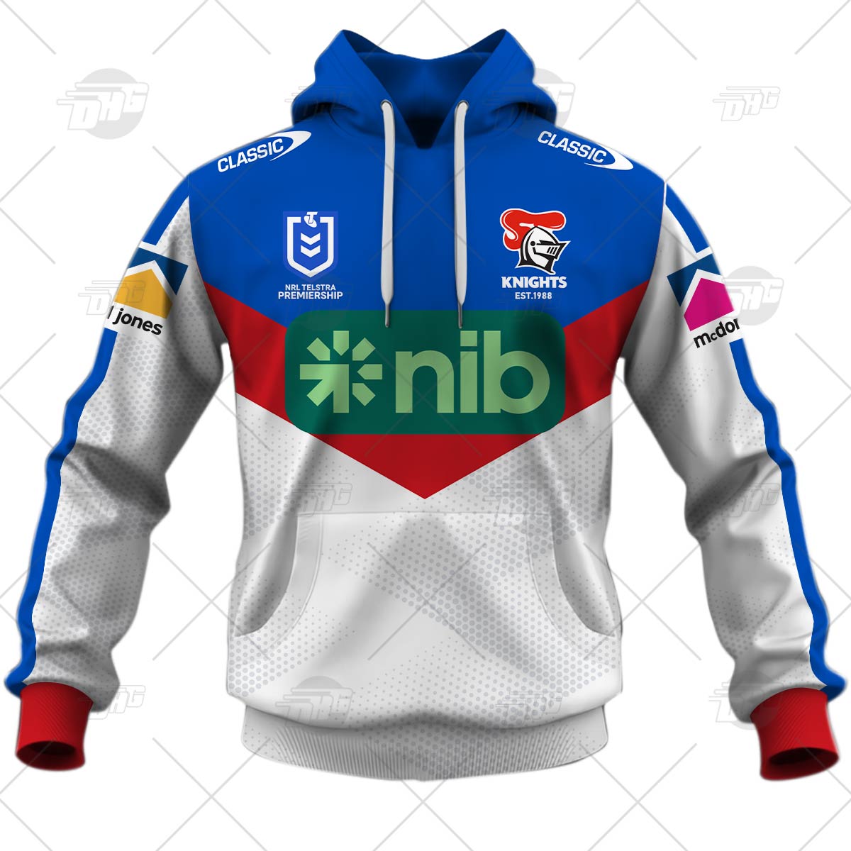 Personalised NRL Newcastle Knights 2023 Away - Famjoys Personalised NRL Newcastle Knights 2023 Away - Famjoys