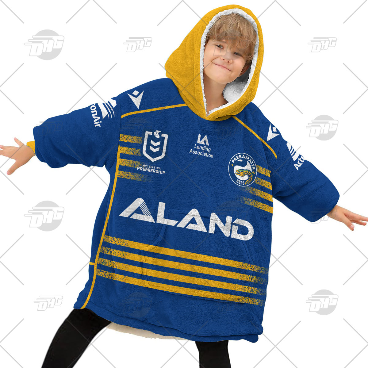 Personalised NRL Parramatta Eels Oodie 2023 Home - Famjoys Personalised NRL Parramatta Eels Oodie 2023 Home - Famjoys