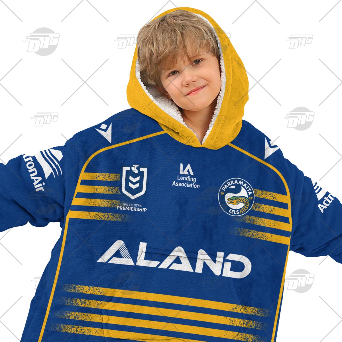 Personalised NRL Parramatta Eels Oodie 2023 Home - Famjoys Personalised NRL Parramatta Eels Oodie 2023 Home - Famjoys