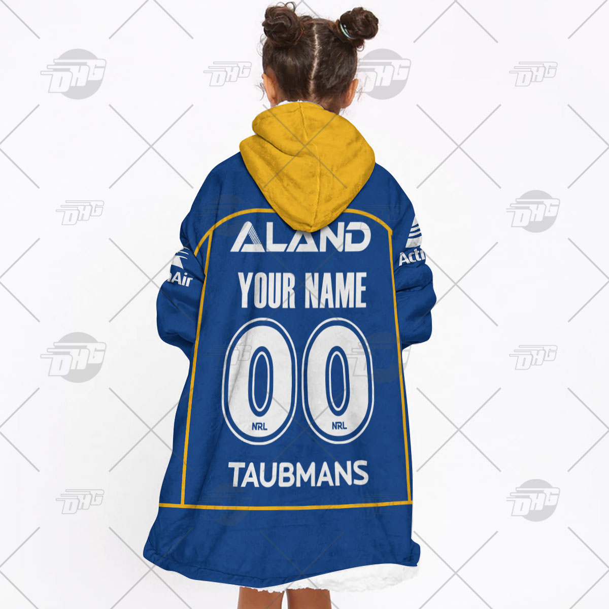 Personalised NRL Parramatta Eels Oodie 2023 Home - Famjoys Personalised NRL Parramatta Eels Oodie 2023 Home - Famjoys