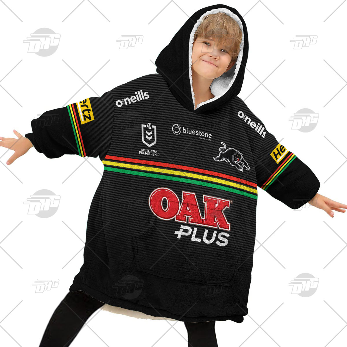 Personalised NRL Penrith Panthers Oodie 2023 Home - Famjoys Personalised NRL Penrith Panthers Oodie 2023 Home - Famjoys