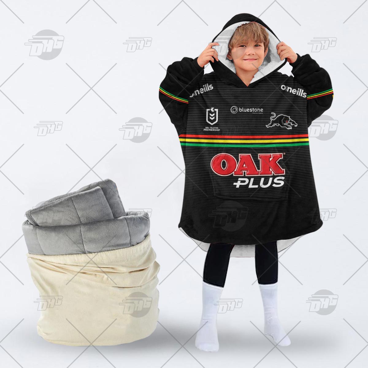 Personalised NRL Penrith Panthers Oodie 2023 Home - Famjoys Personalised NRL Penrith Panthers Oodie 2023 Home - Famjoys
