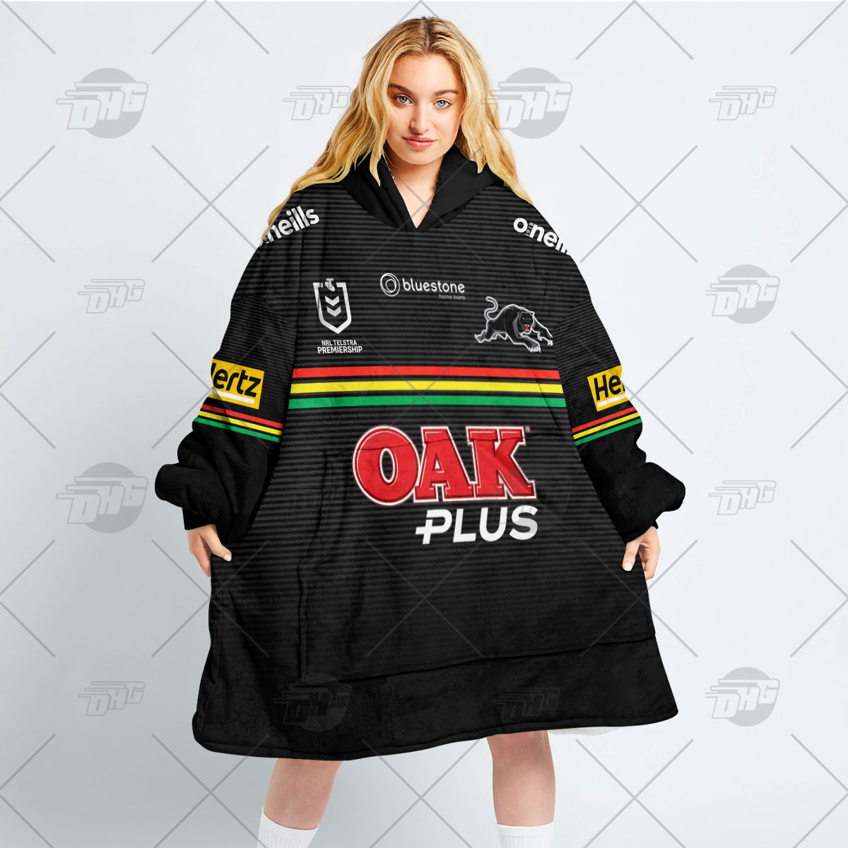 Personalised NRL Penrith Panthers Oodie 2023 Home - Famjoys Personalised NRL Penrith Panthers Oodie 2023 Home - Famjoys