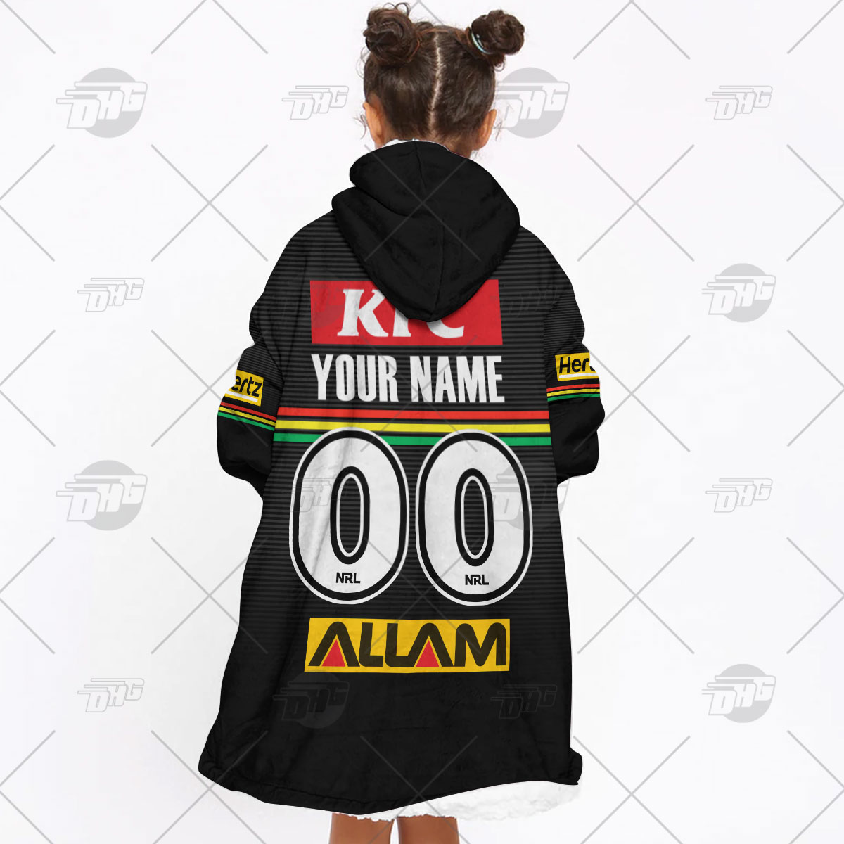 Personalised NRL Penrith Panthers Oodie 2023 Home - Famjoys Personalised NRL Penrith Panthers Oodie 2023 Home - Famjoys