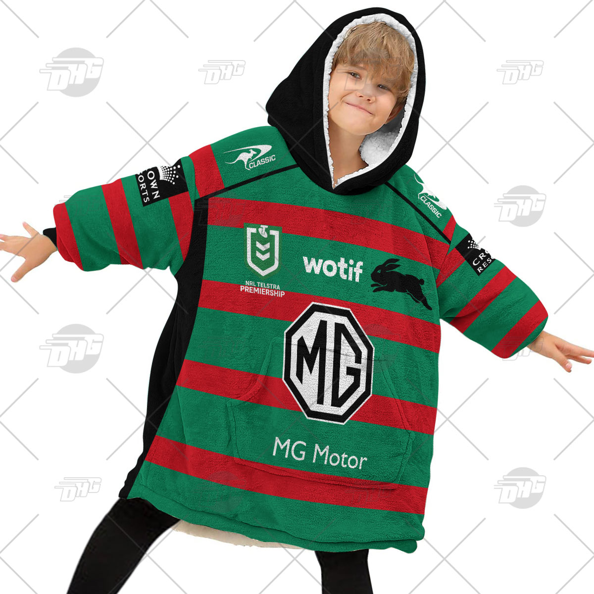 Personalised NRL South Sydney Rabbitohs Oodie 2023 Home - Famjoys Personalised NRL South Sydney Rabbitohs Oodie 2023 Home - Famjoys