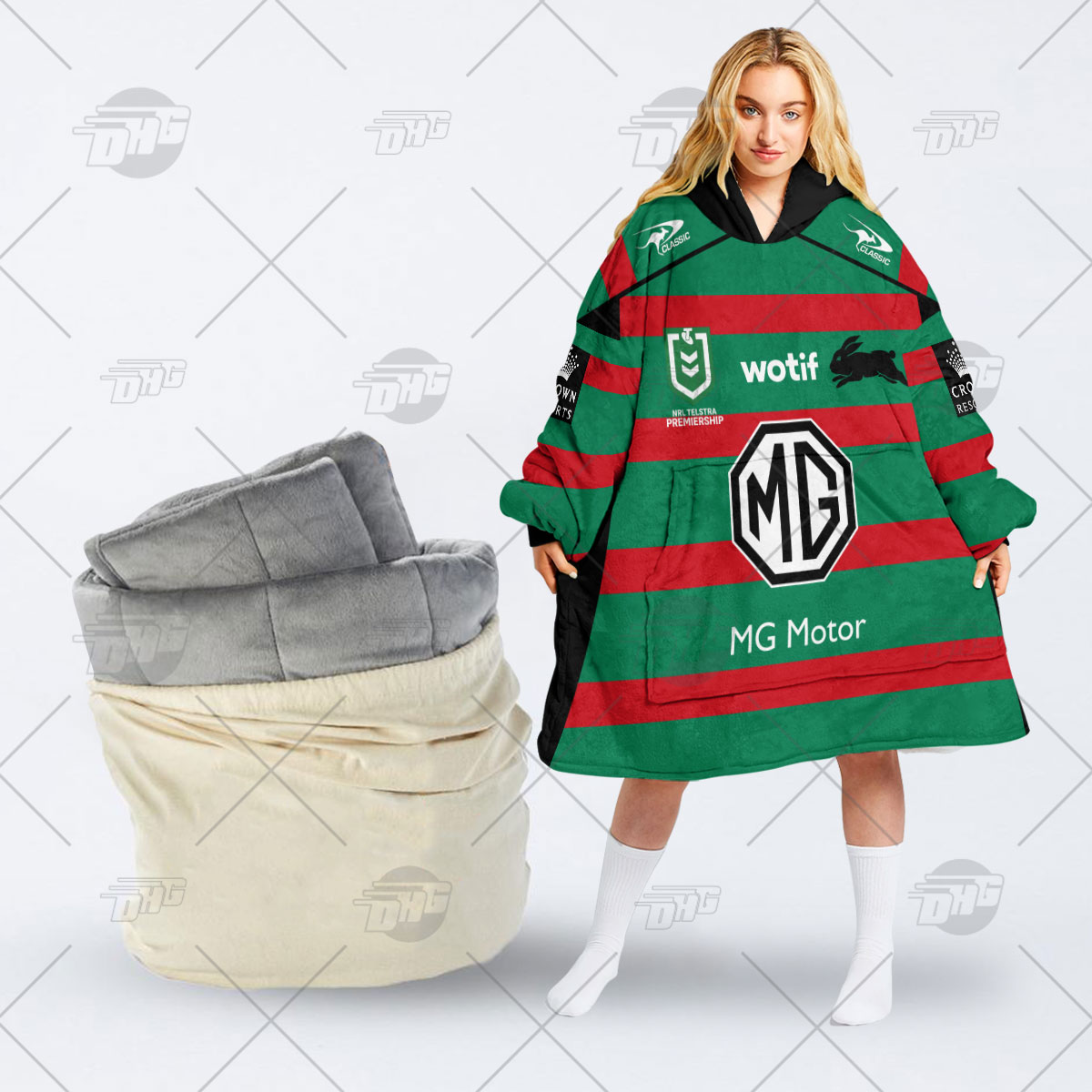 Personalised NRL South Sydney Rabbitohs Oodie 2023 Home - Famjoys Personalised NRL South Sydney Rabbitohs Oodie 2023 Home - Famjoys