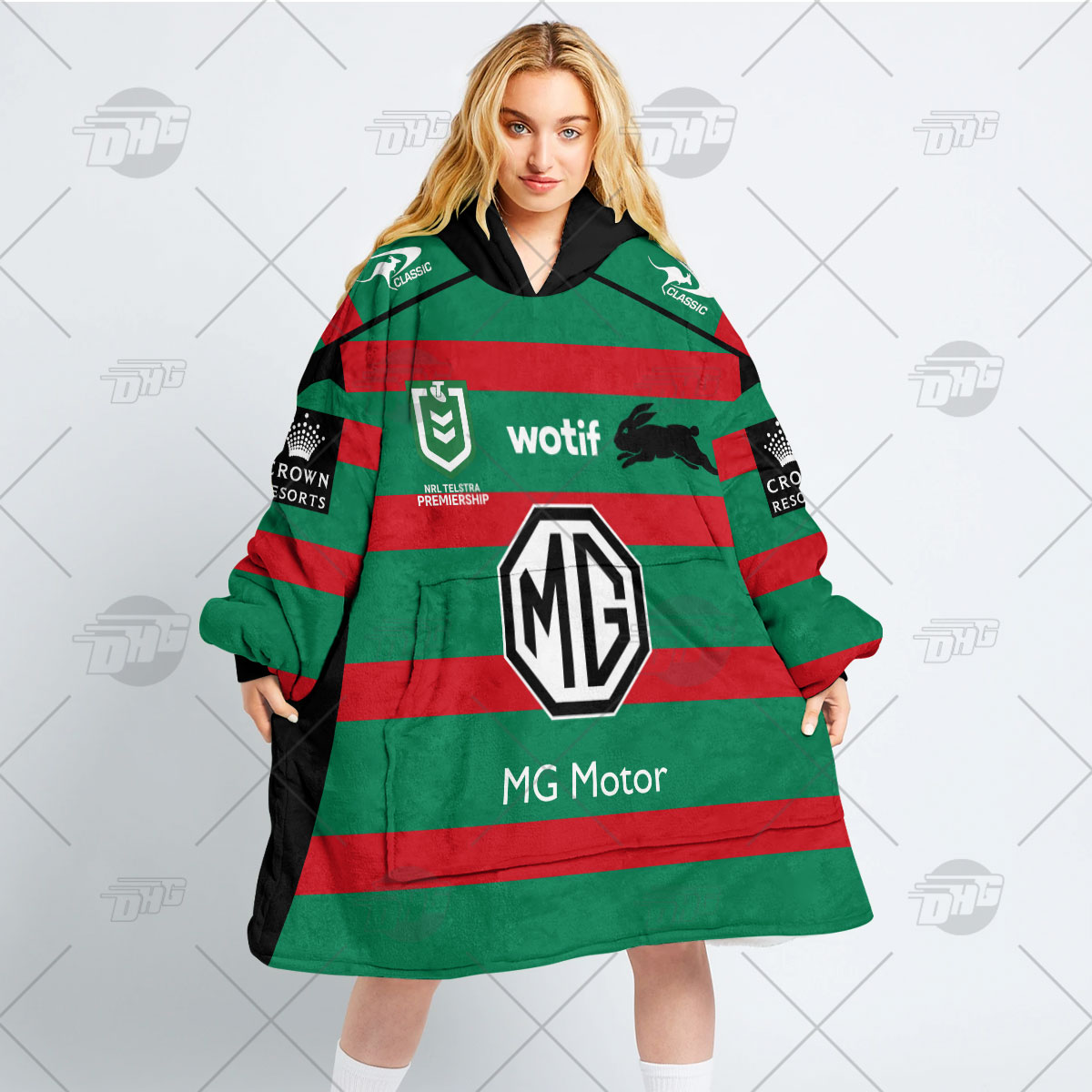 Personalised NRL South Sydney Rabbitohs Oodie 2023 Home - Famjoys Personalised NRL South Sydney Rabbitohs Oodie 2023 Home - Famjoys