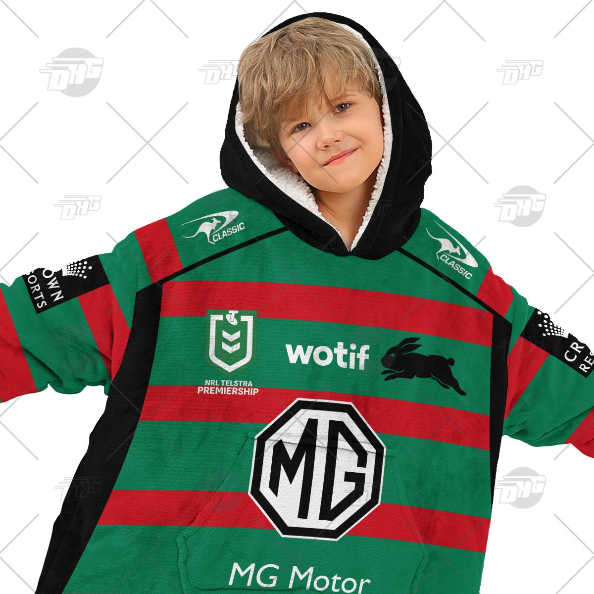 Personalised NRL South Sydney Rabbitohs Oodie 2023 Home - Famjoys Personalised NRL South Sydney Rabbitohs Oodie 2023 Home - Famjoys