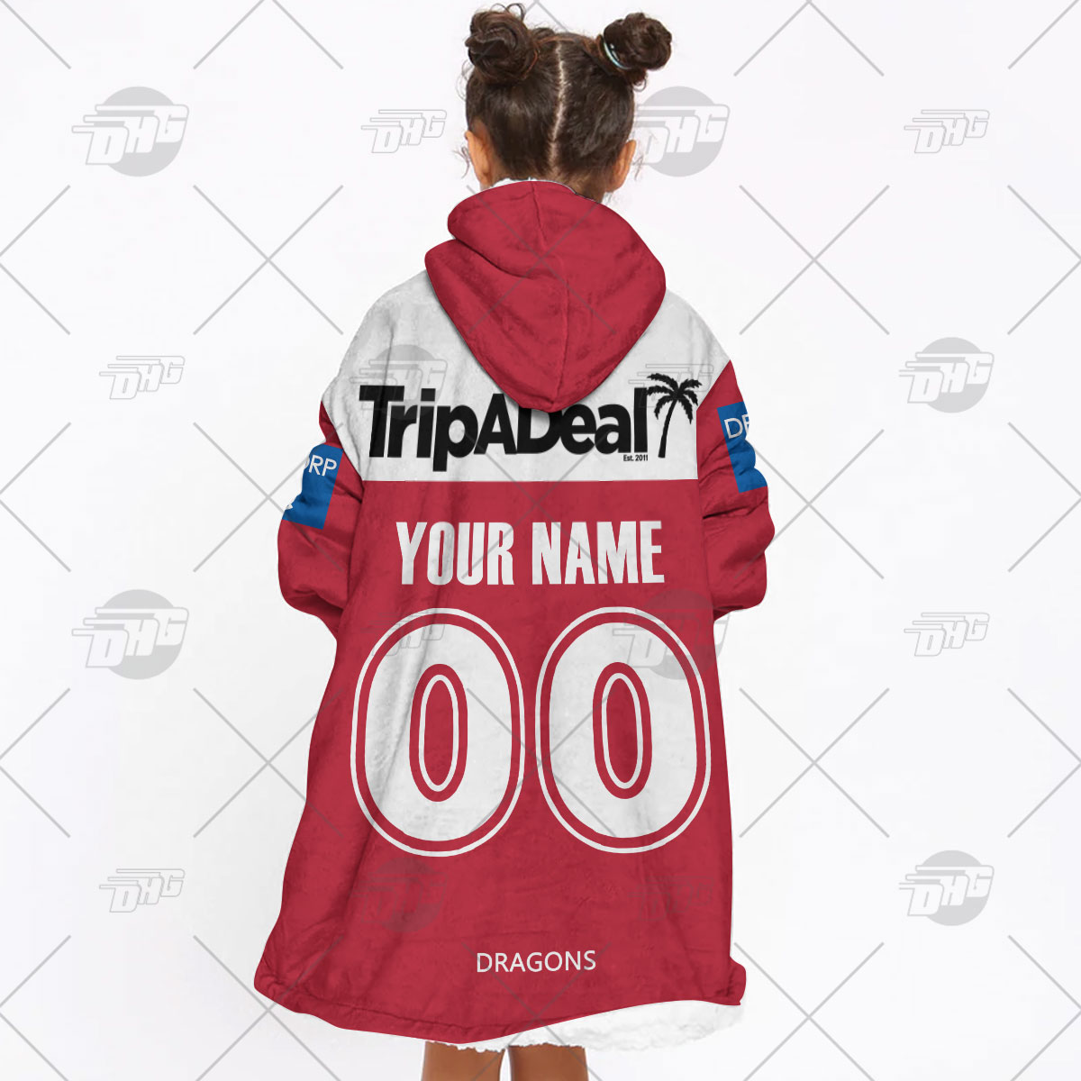 Personalised NRL St George Illawarra Dragons Oodie 2023 Trainning - Famjoys Personalised NRL St George Illawarra Dragons Oodie 2023 Trainning - Famjoys