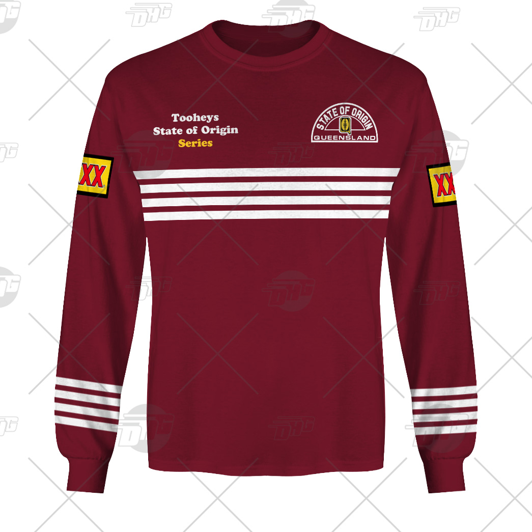 Personalised NRL State of Origin QUEENSLAND MAROON Vintage 1991 Heritage Collection - Famjoys Personalised NRL State of Origin QUEENSLAND MAROON Vintage 1991 Heritage Collection - Famjoys
