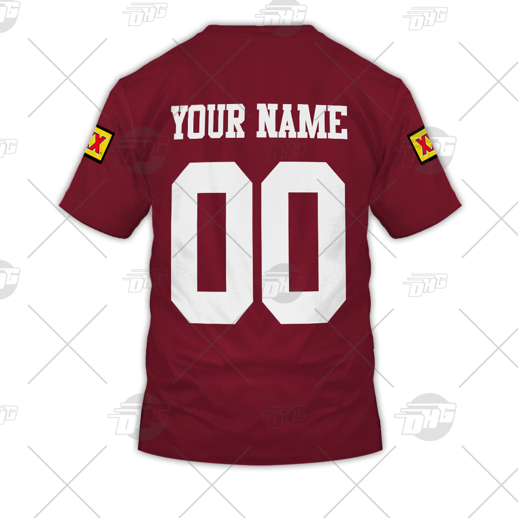 Personalised NRL State of Origin QUEENSLAND MAROON Vintage 1991 Heritage Collection - Famjoys Personalised NRL State of Origin QUEENSLAND MAROON Vintage 1991 Heritage Collection - Famjoys