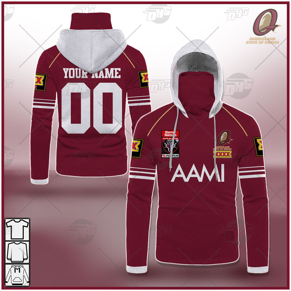 Personalised NRL State of Origin series QUEENSLAND MAROONS Vintage 2006 Heritage Collection - Famjoys Personalised NRL State of Origin series QUEENSLAND MAROONS Vintage 2006 Heritage Collection - Famjoys