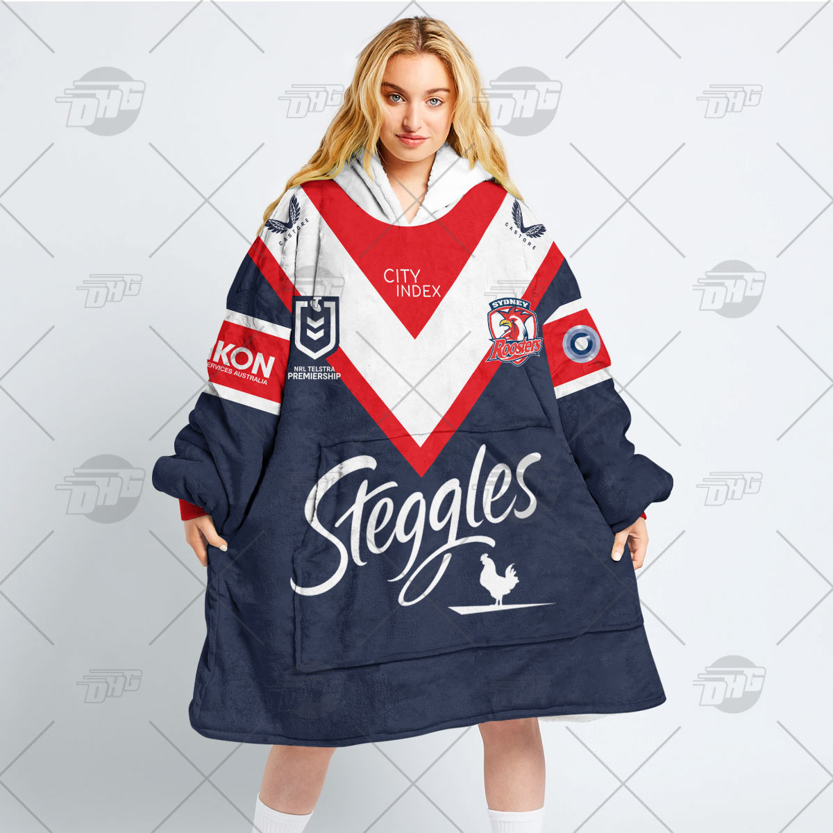 Personalised NRL Sydney Roosters Oodie 2023 Home - Famjoys Personalised NRL Sydney Roosters Oodie 2023 Home - Famjoys