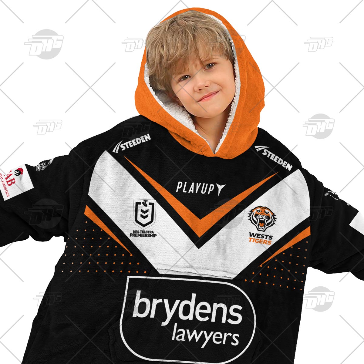Personalised NRL WESTS TIGERS Oodie 2023 Home - Famjoys Personalised NRL WESTS TIGERS Oodie 2023 Home - Famjoys
